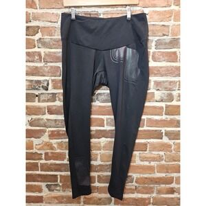 adidas Women's Plus Size 1X Black Holiday Shine Graphic Tights NWT